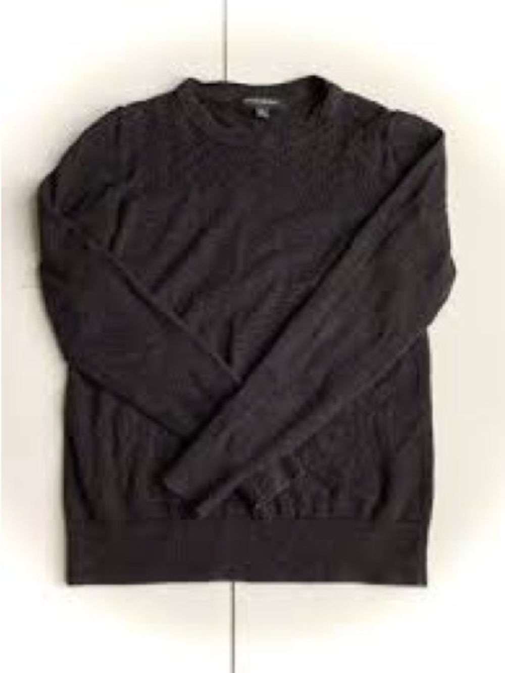 Women's Crewneck Sweater in Dark Charcoal Banana Republic